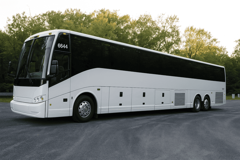 exterior of Greeley Coach Bus Service coach bus