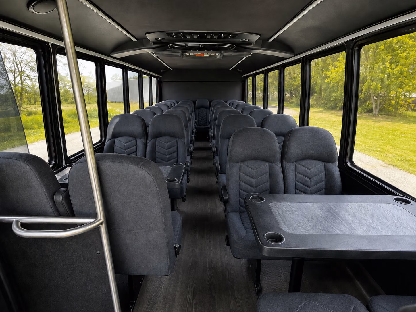 greeley 15 passenger minibus inside