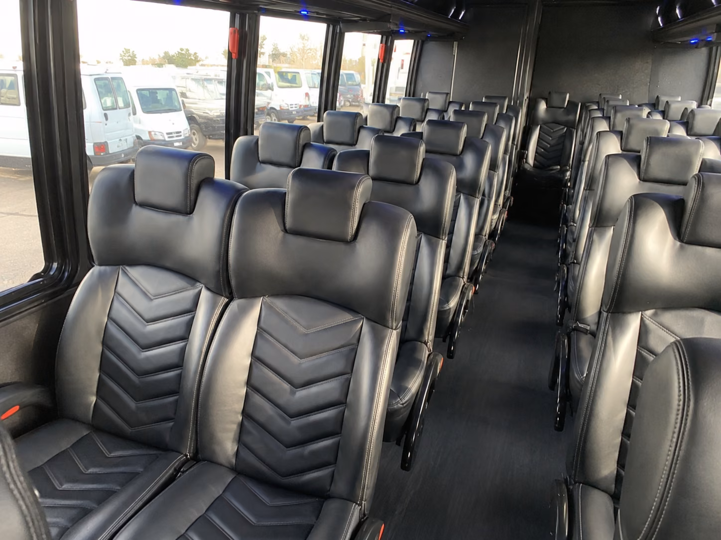 greeley 20 passenger minibus inside