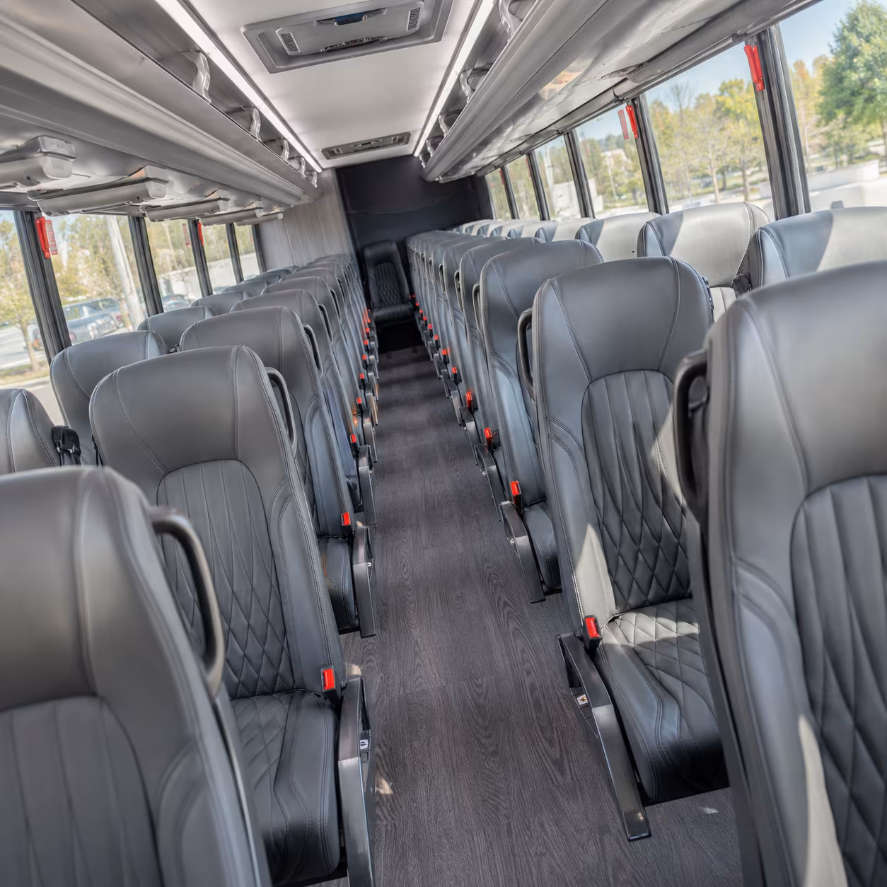 greeley 25 passenger minibus inside