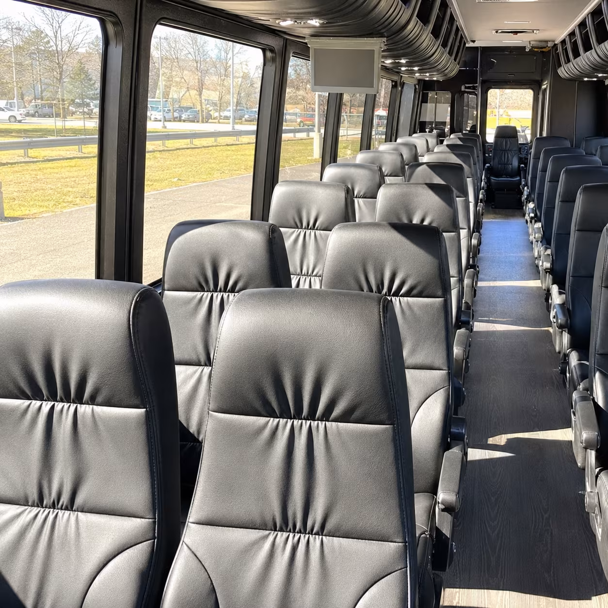greeley 28 passenger minibus interior