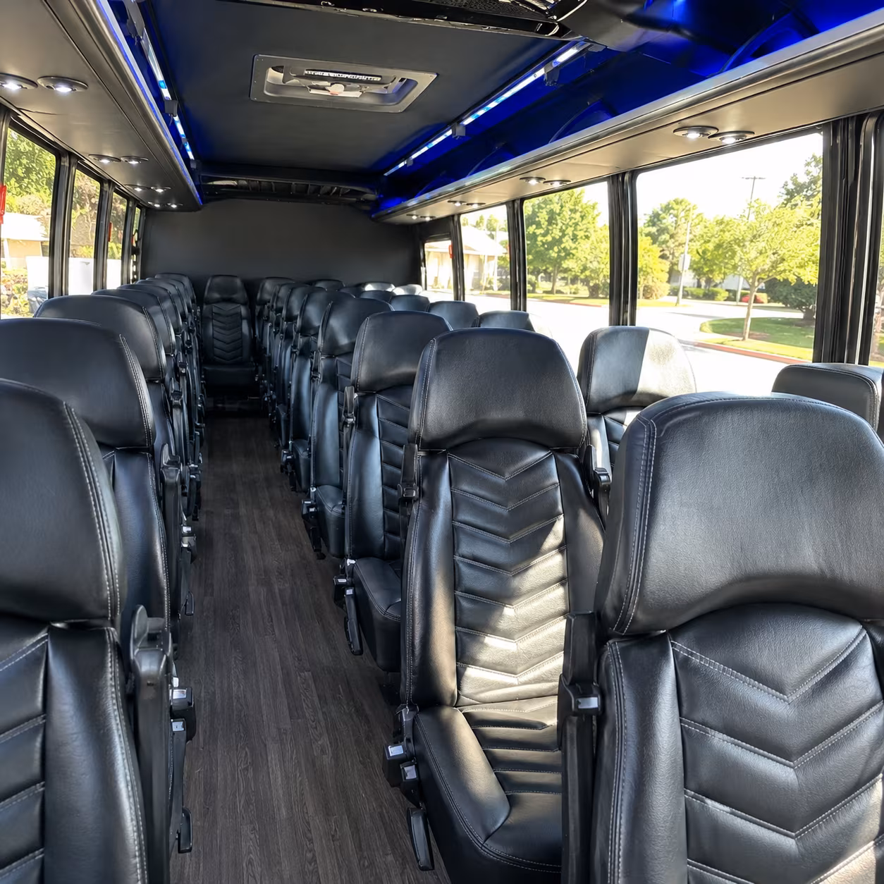 greeley 30 passenger minibus inside
