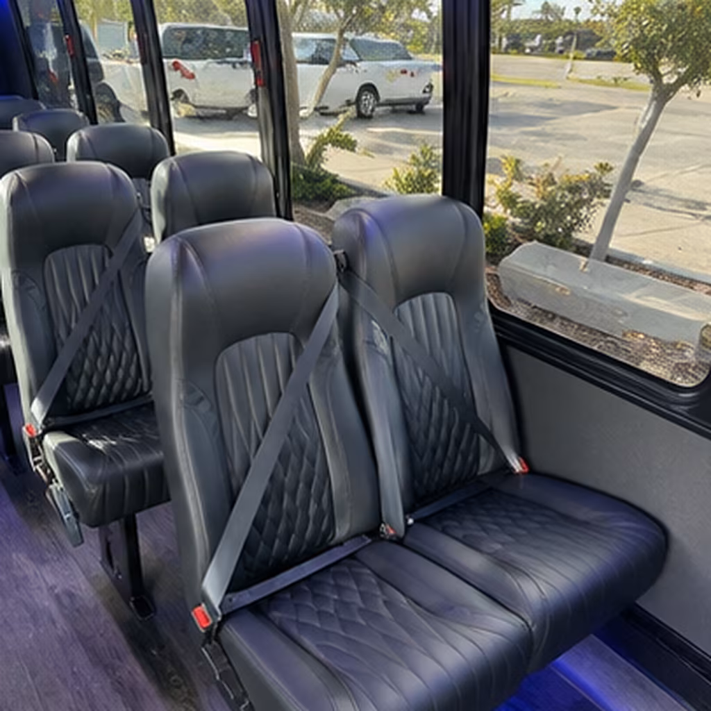 greeley 30 passenger minibus interior