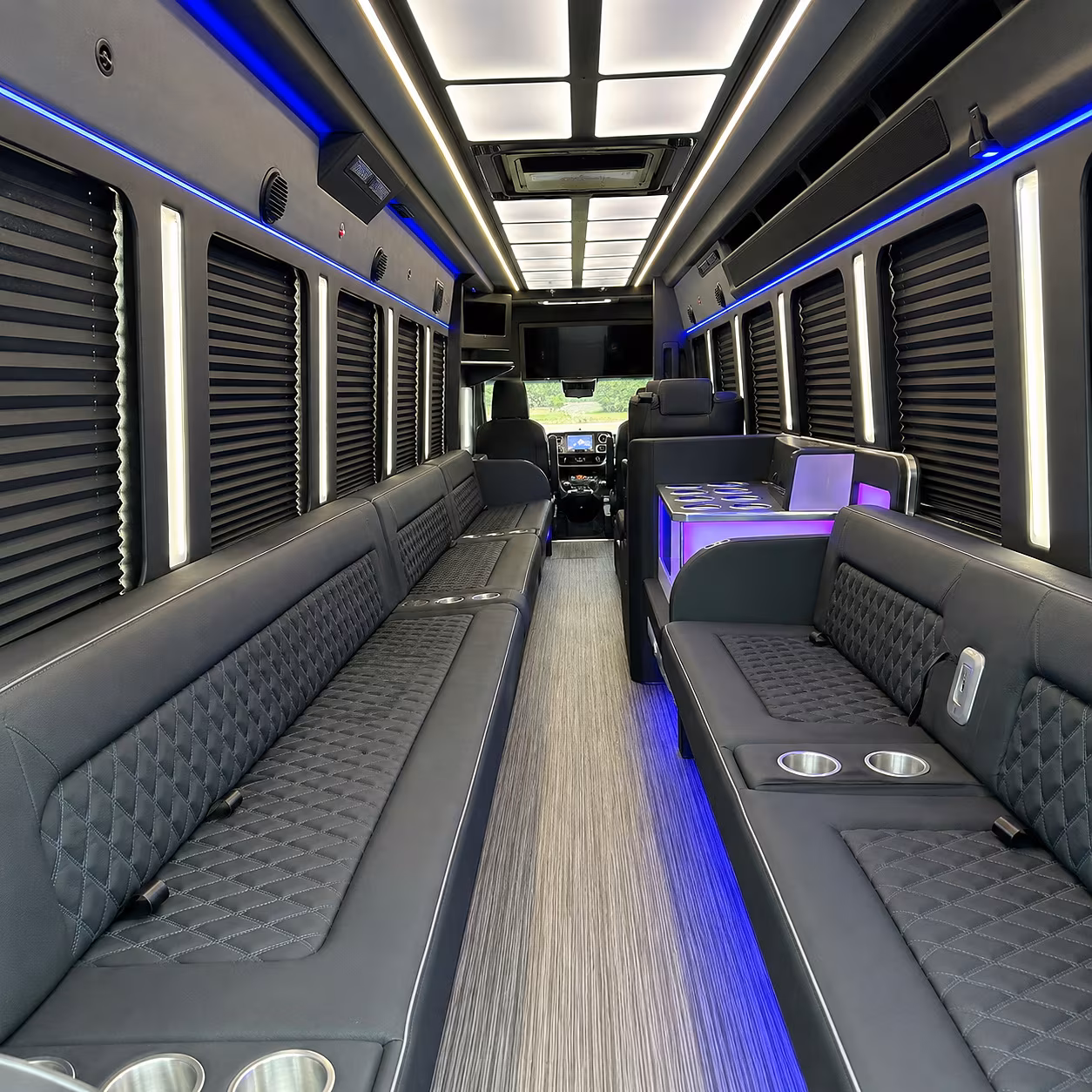 greeley party bus rental interior