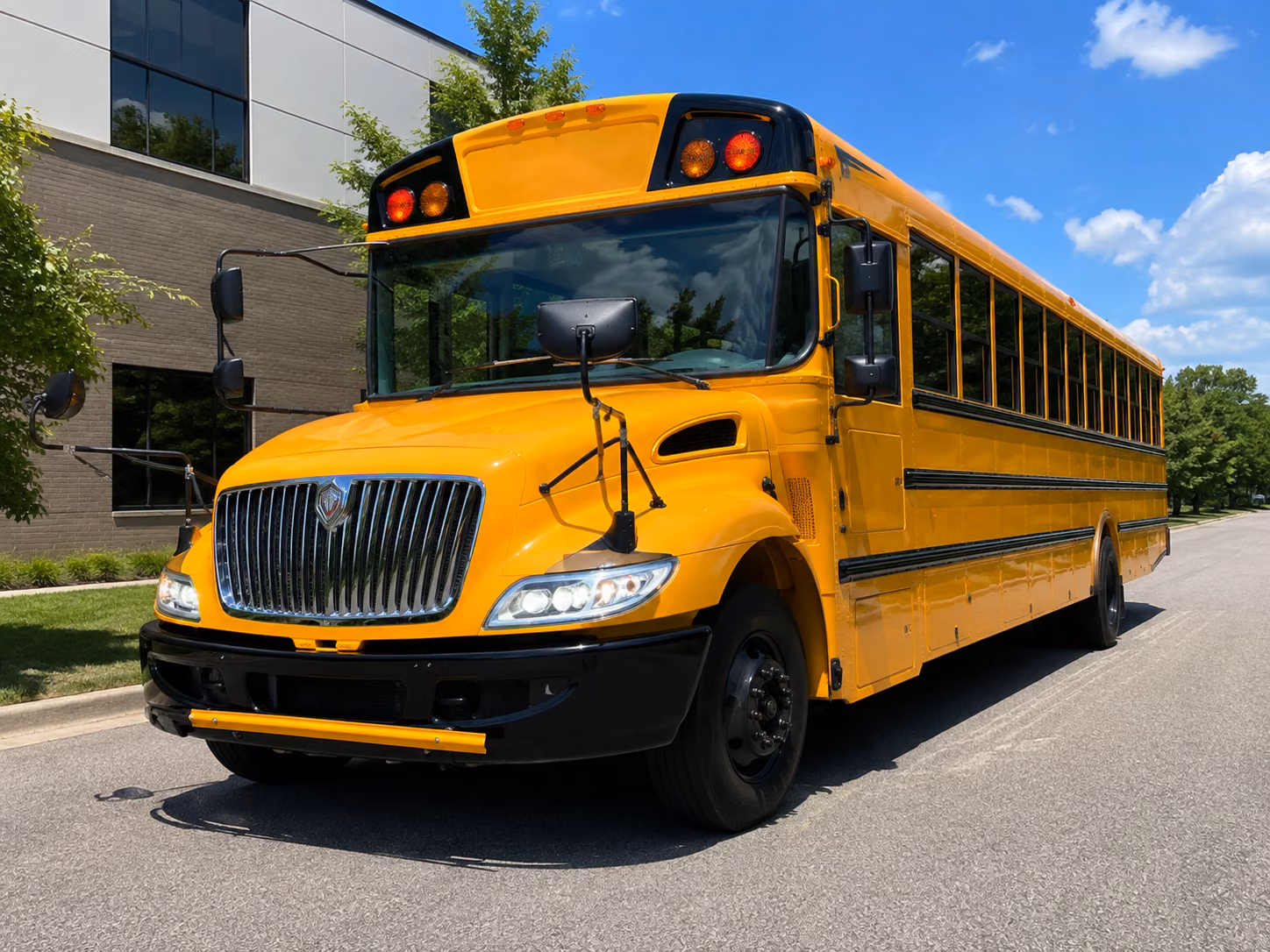 school buses for field trips to the poudre river and nature education sites