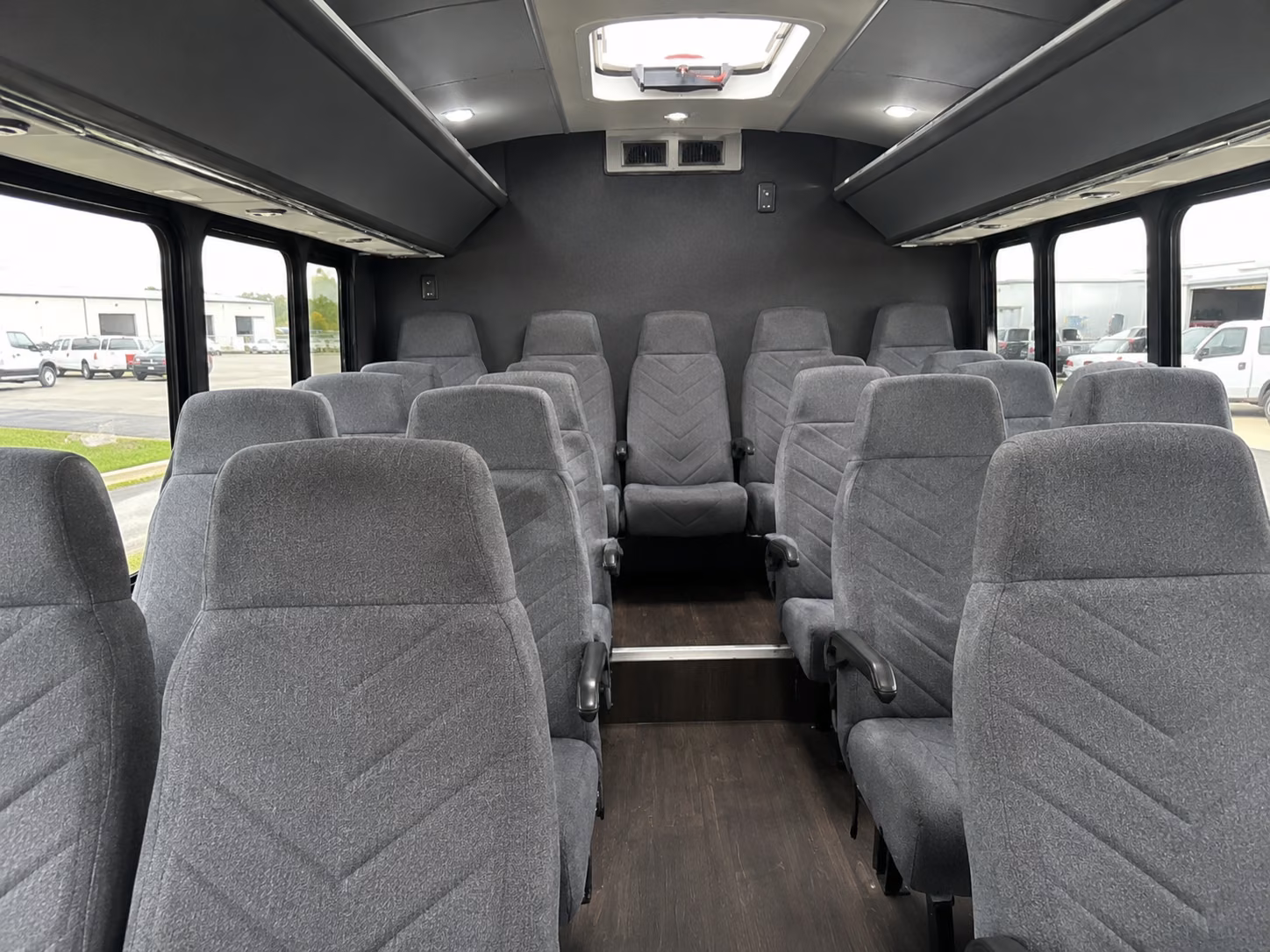 shuttle buses for greeley wedding guests between hotels and venues